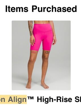 Lululemon Align High Rise 8” Short